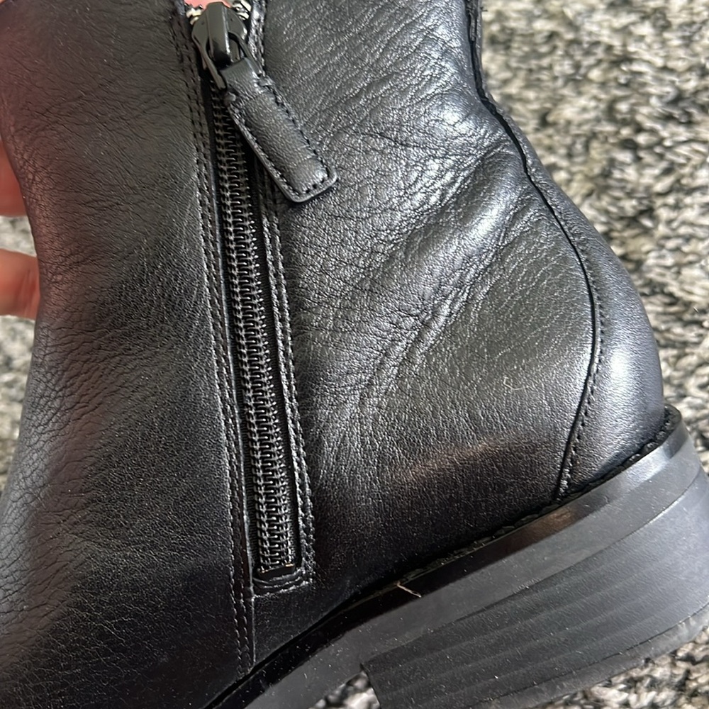 Cole Haan Black Leather Ankle Boots - Picture 8 of 10